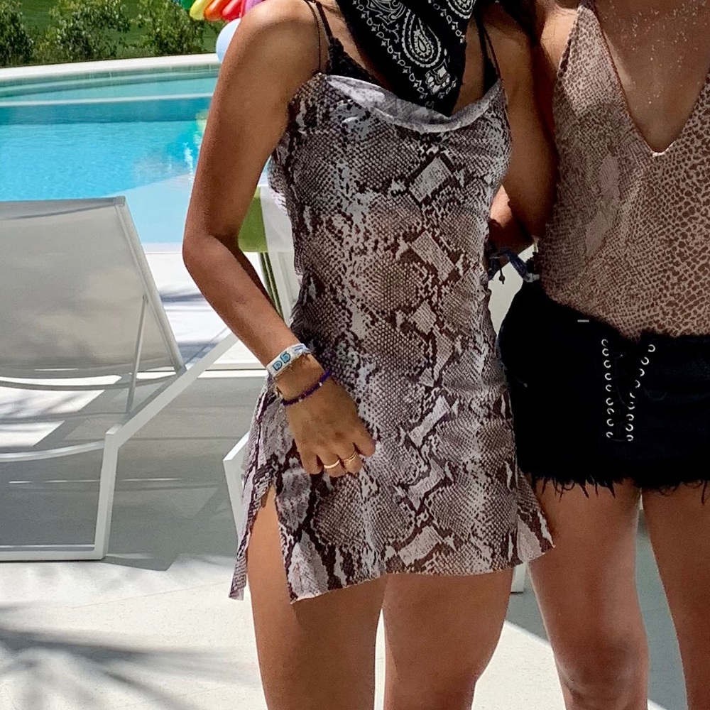 Snakeskin boutique dress